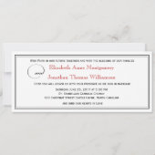 Elegant Red Faith Hope Liebe Wedding Einladung (Vorderseite)