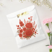 Elegant Red Floral Bouquet with Roses Romantic Geschenktütchen (Versiegelt)