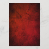 Elegant Red Floral Rustic Script Wedding Einladung (Rückseite)