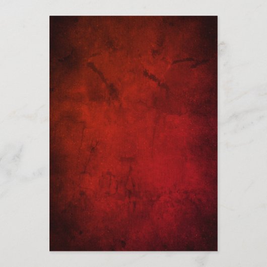 Elegant Red Floral Rustic Script Wedding Einladung (Rückseite)