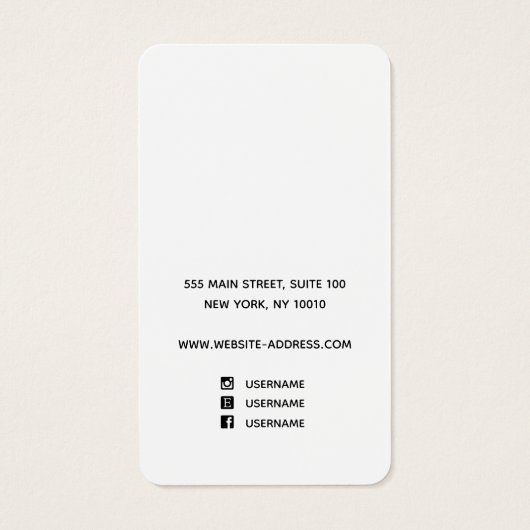 Elegant Red Floral Script (Rückseite)