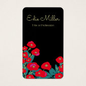 Elegant Red Floral Script (Vorderseite)