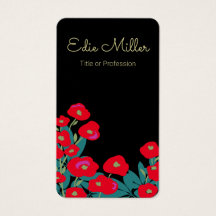 Elegant Red Floral Script