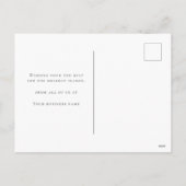 Elegant Red Floral Typografy Company Weihnachten (Rückseite)