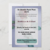 Elegant Red Floral Wedding Invitation Einladung (Vorderseite)