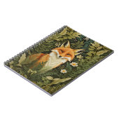 Elegant Red Fox And Green Foliage Notizblock (Linke Seite)