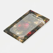 Elegant Red Gold Christmas Holiday Tree Post-it Klebezettel (angewinkelt)