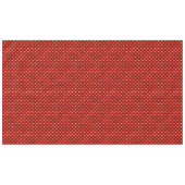 Elegant Red Gold Gingerbret Weihnachten Tischdecke (Vorderseite (Horizontal))