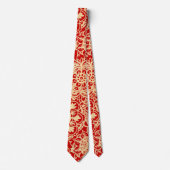 Elegant Red Gold Mandala Pattern Neck Tie Krawatte (Vorderseite)