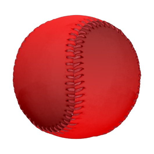 Elegant Red Gradient Baseball (Schrägansicht)