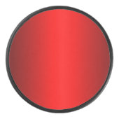 Elegant Red Gradient Eishockey Puck (Vorderseite)