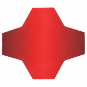 Elegant Red Gradient Fußball (Flach)