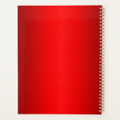 Elegant Red Gradient Planer (Rückseite)