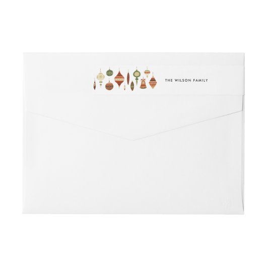 ELEGANT RED GREEN CHRISTMAS ORNAMENT STAR DECOR (Rückseite)