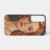 Elegant Red Haired Princess Samsung Case Galaxy Hülle (Rückseite (Horizontal))