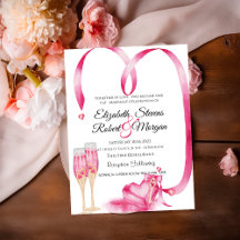 Elegant Red Hearts Champagne Glass