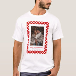 Elegant Red Hearts Happy Valentine's Day 1 Photo T-Shirt