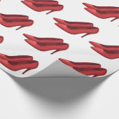Elegant Red heel shoes Geschenkpapier (Ecke)