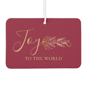 Elegant Red Joto World Personalisierte Weihnachten Autolufterfrischer