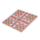 Elegant Red Mandala Geometric Bedroom & Home Texti Fliese (Seite)