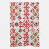 Elegant Red Mandala Geometric Bedroom & Home Texti Geschirrtuch (Vertikal)