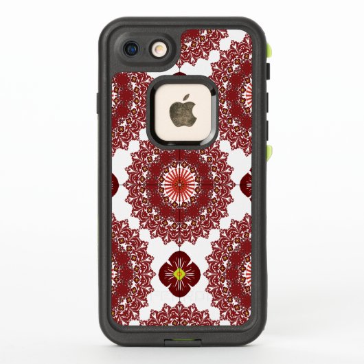 Elegant Red Mandala Geometric Pattern iPhone 8 / 7 (Rückseite)