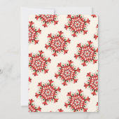 Elegant Red Mandala Indian Wedding Invitation Einladung (Rückseite)