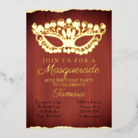 Elegant Red Masquerade