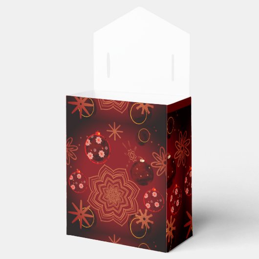 Elegant Red Merry Christmas Geschenkschachtel (Geöffnet)