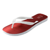 Elegant Red Monogram Badesandalen (Schrägansicht)