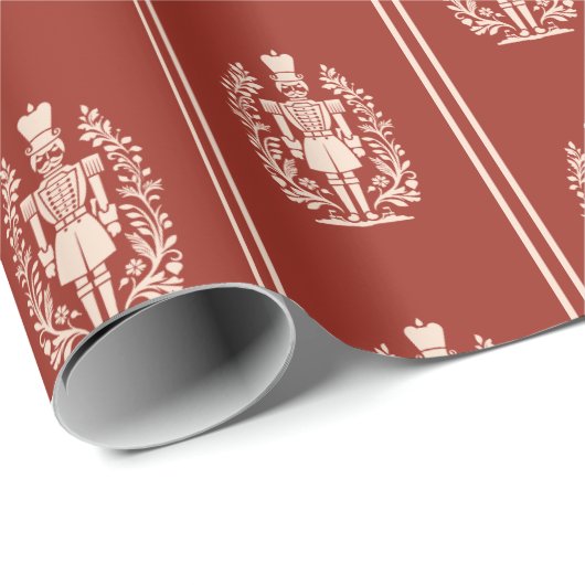 Elegant Red Nutcracker Geschenkpapier (Rolleneckpunkt)