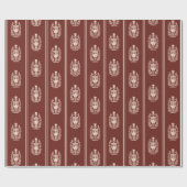 Elegant Red Nutcracker Geschenkpapier (Flach)