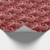 Elegant Red Paisley Pattern Geschenkpapier (Ecke)