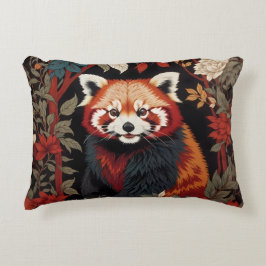 Elegant Red Panda William Morris Inspiriert Dekokissen