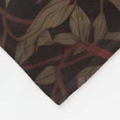 Elegant Red Panda William Morris Inspiriert Fleecedecke (Ecke)