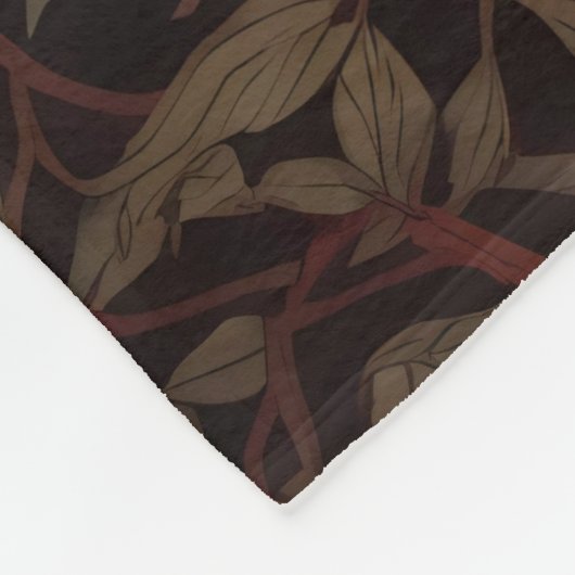 Elegant Red Panda William Morris Inspiriert Fleecedecke (Ecke)