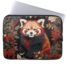 Elegant Red Panda William Morris Inspiriert Laptopschutzhülle