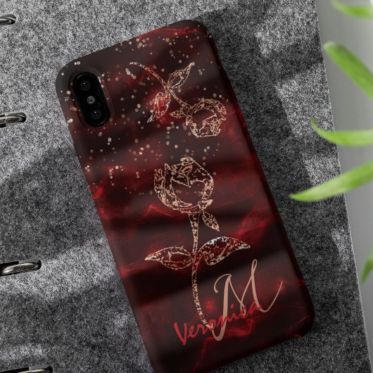 Elegant Red Phone Case iPhone Hülle