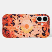 ELEGANT RED PINK DAISY Floral Blätter Case-Mate iPhone Hülle (Rückseite (Horizontal))