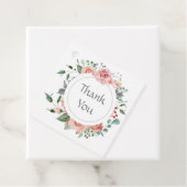 Elegant Red Pink Rose Wedding Vielen Dank Geschenkanhänger (Beispiel)