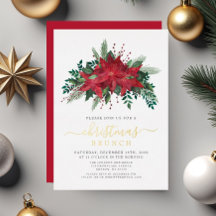 Elegant Red Poinsettia Blumenweihnachtsfest