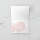 Elegant Red Poppy Floral Spring Flowers Danke (Innenseite)