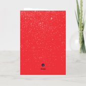 Elegant Red Reindeer and Tree Christmas (Rückseite)