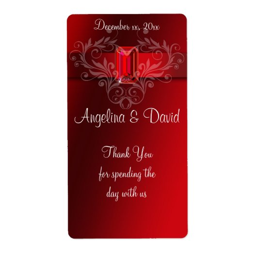 Elegant Red Ribbon, Ruby (Vorne)