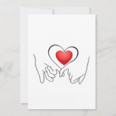 Elegant Red Rose Engagement Invitation with Gold C Einladung (Rückseite)