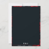 Elegant Red Rose Save The Date (Rückseite)