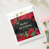 Elegant Red Roses Flowers Birthday Party Geschenktütchen (Versiegelt)