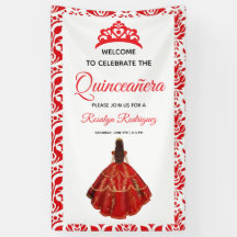 Elegant Red Royal Quinceñera