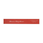 Elegant Red Script Baby Shower (Person)