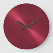 Elegant Red Sheen Große Wanduhr (Vorderseite)